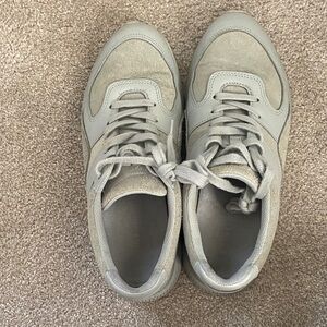 Everlane grey blue leather sneakers